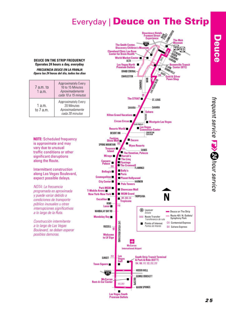 Lv Rtc Routes/map CX Bus Las Vegas: Centennial Express Schedules & Prices