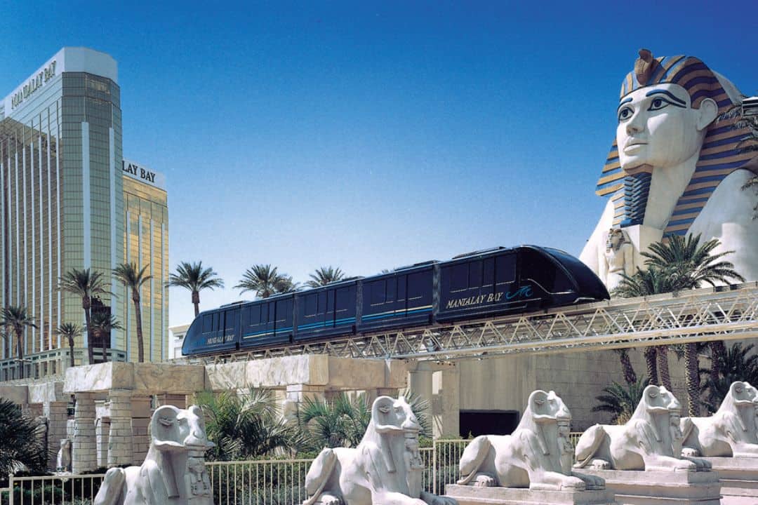 Mandalay Bay Free Tram Stations & Schedule